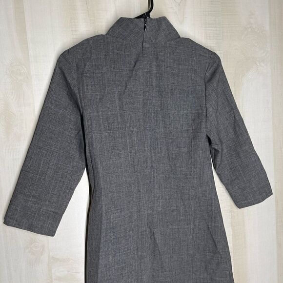 Dioni gray‎ 3/4 sleeve sheath dress, size small - Picture 9 of 16